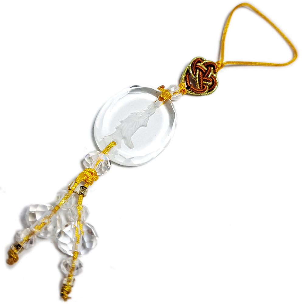 白衣觀音{琉璃水晶}掛飾【十方】152063