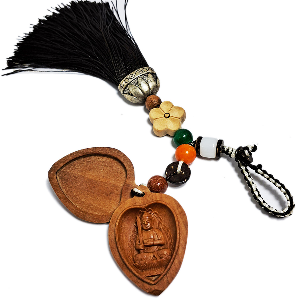 文殊菩薩{檀香木}掛飾【十方】152215