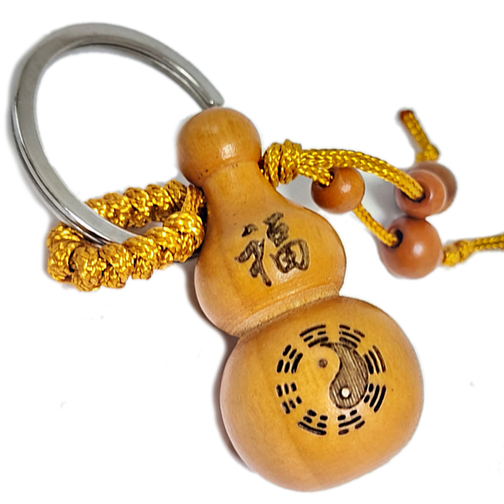 太極八卦葫蘆{桃木}鎖圈【十方】152138