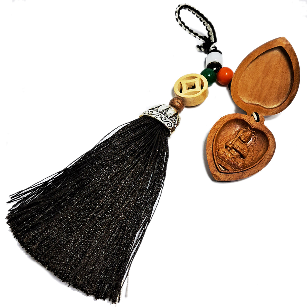 文殊菩薩{檀香木}掛飾【十方】152213