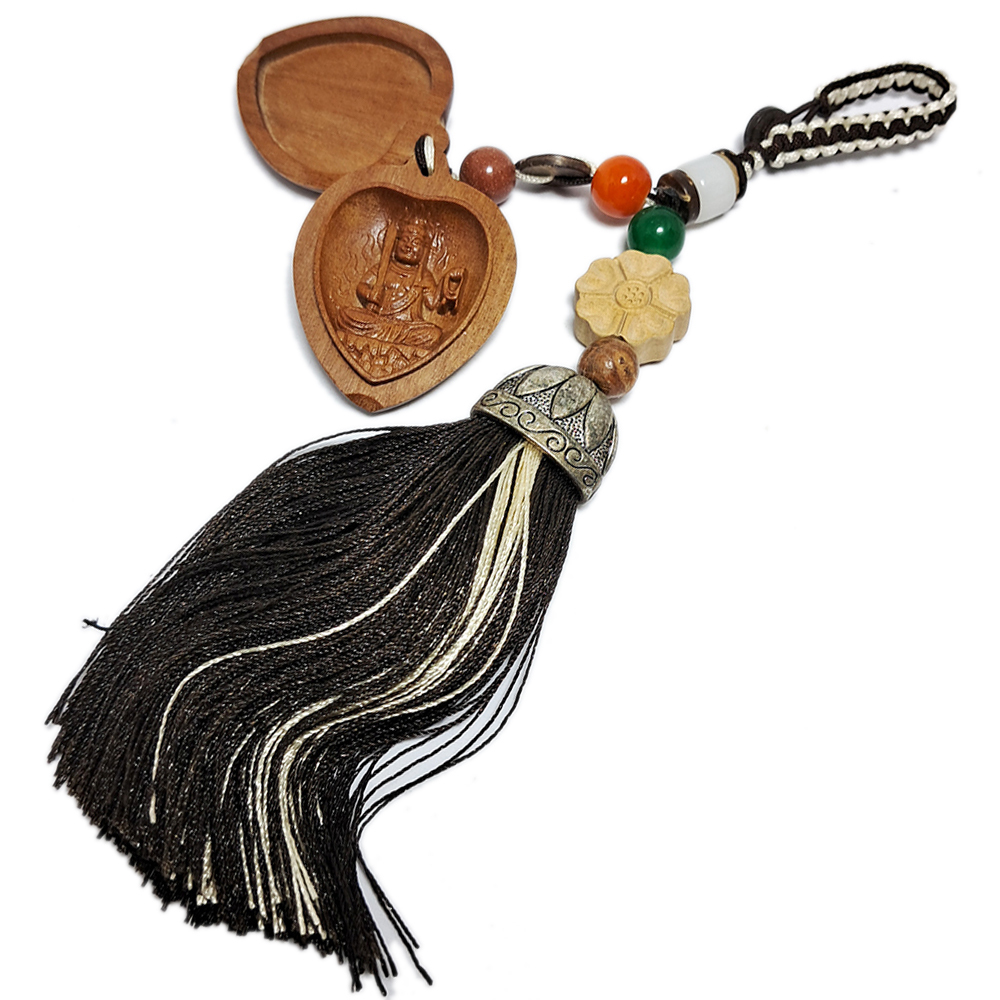 不動明王{檀香木}肖雞守護神掛飾【十方】152186