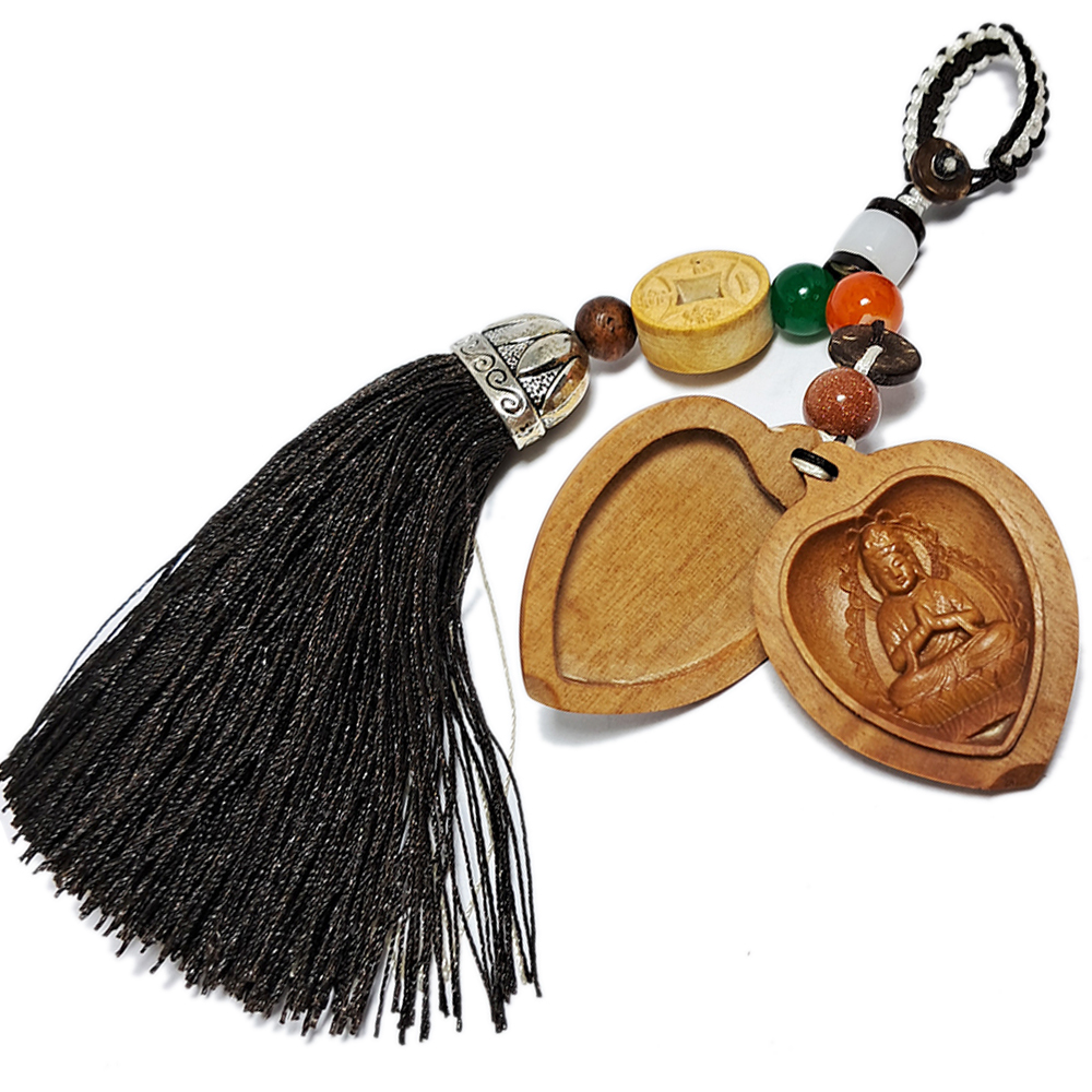 普賢菩薩{檀香木}掛飾【十方】152196