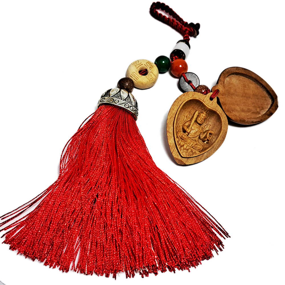 不動明王{檀香木}肖雞守護神掛飾【十方】152189