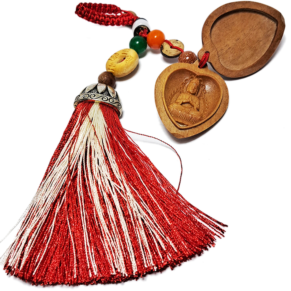 普賢菩薩{檀香木}掛飾【十方】152191