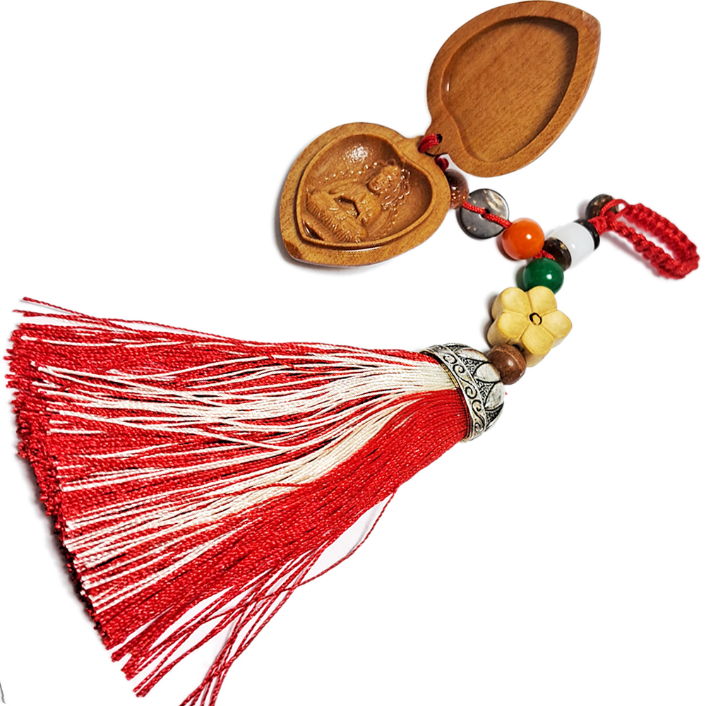 普賢菩薩{檀香木}掛飾【十方】152193