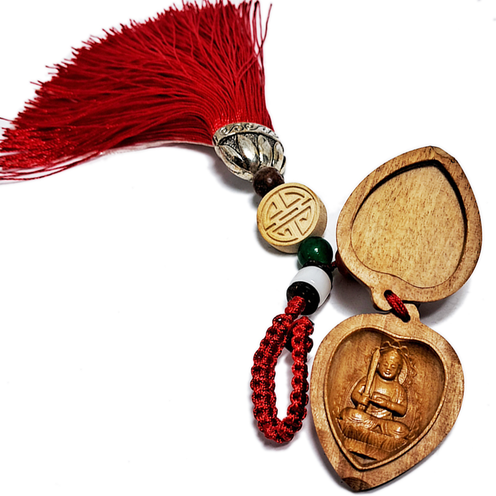 文殊菩薩{檀香木}掛飾【十方】152212