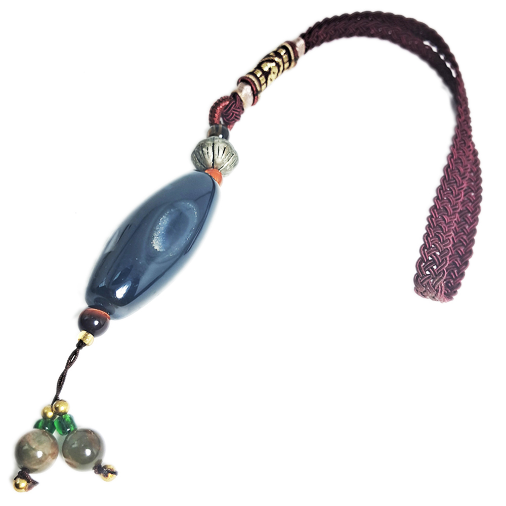 天珠{瑪瑙}&蓮花掛飾【十方】152612