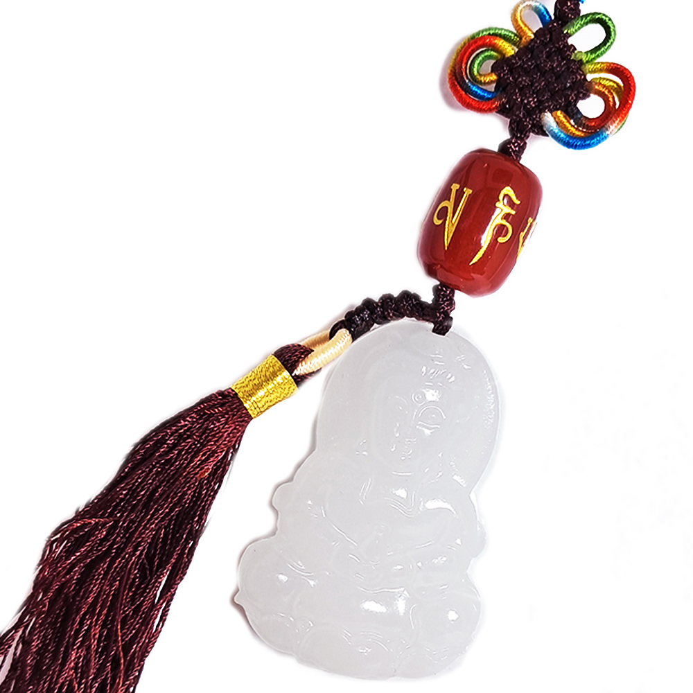 白衣觀音{白玉}掛飾【十方】152539