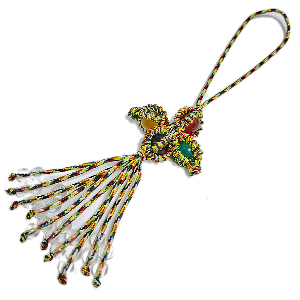 十字杵{五色線}掛飾【十方】125015