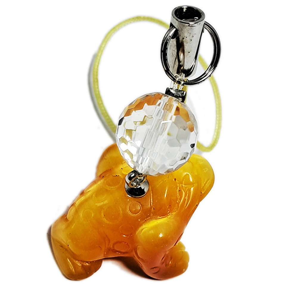 咬錢蟾蜍{貓眼石}吊飾【十方】122436