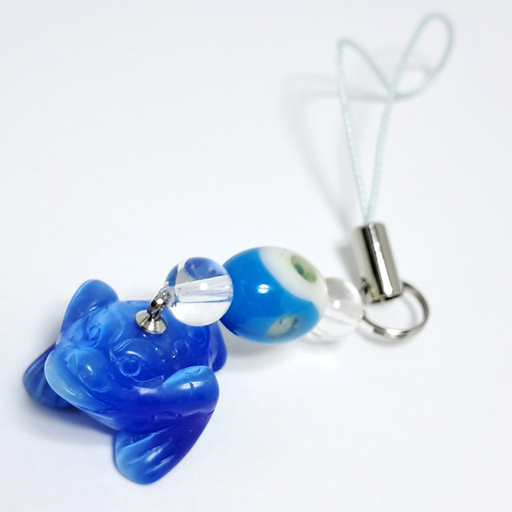咬錢蟾蜍{藍貓眼石}吊飾【十方】122447