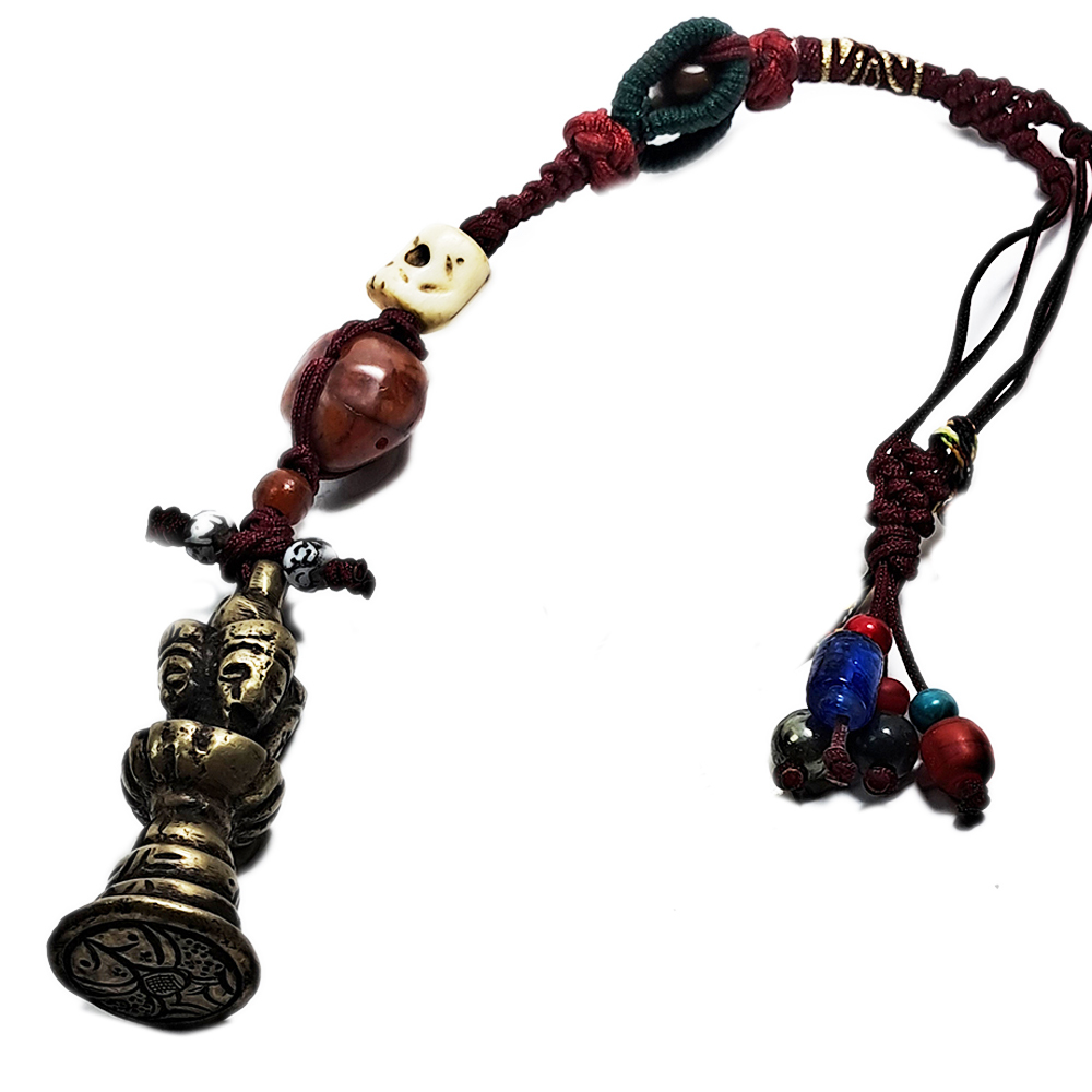 藏密銅印&四面觀音&綠松石開運掛飾【十方】126034