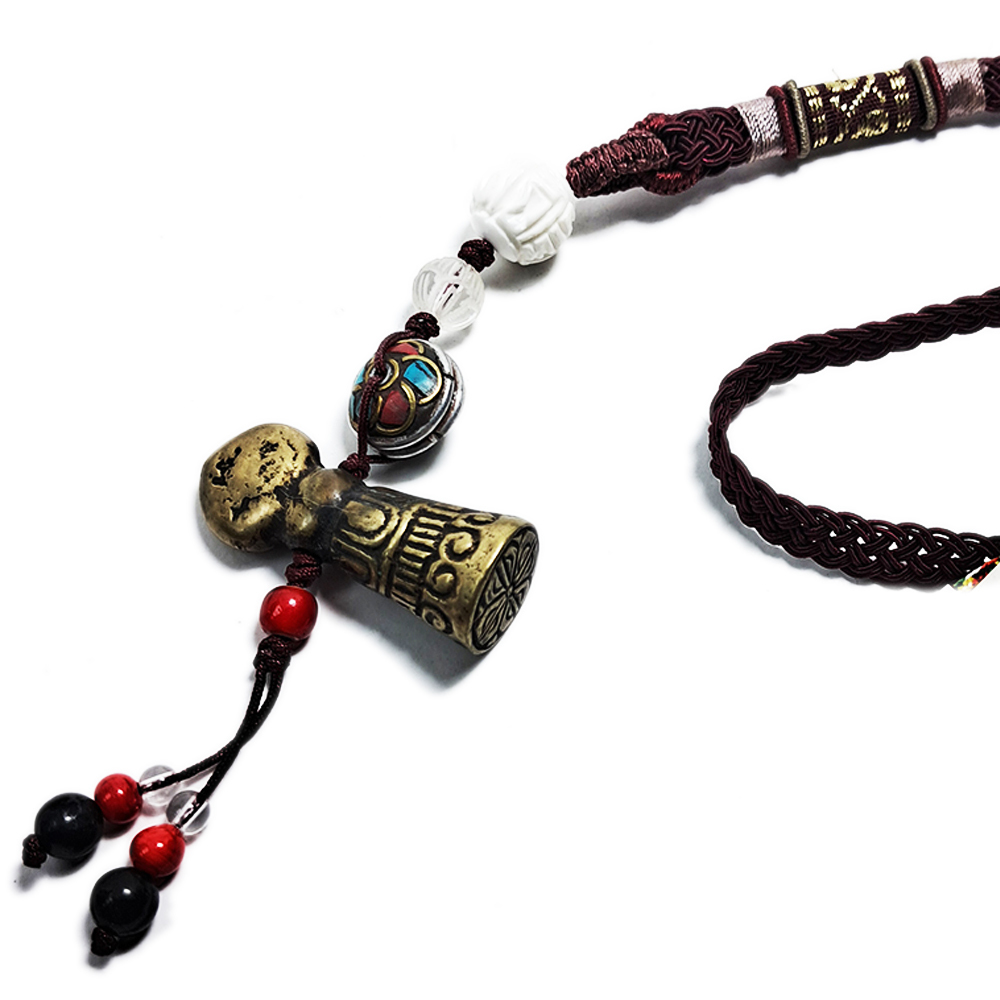 藏密銅印&硨磲開運掛飾【十方】126031