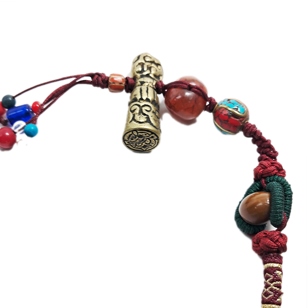 藏密銅印&老紅玉髓開運掛飾【十方】126042