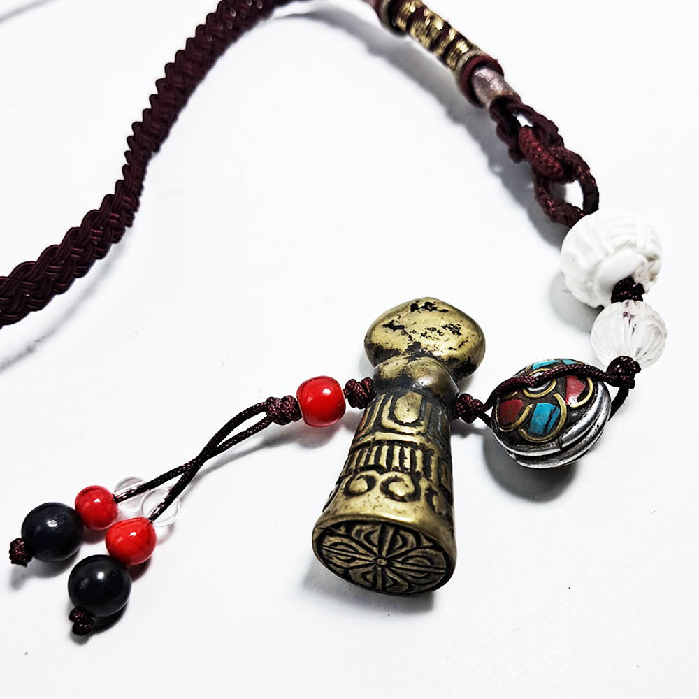 藏密銅印&硨磲開運掛飾【十方】126031