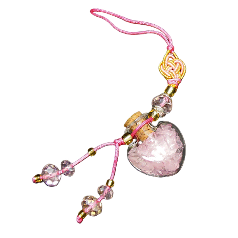 心型粉晶聚寶瓶掛飾【十方】126343
