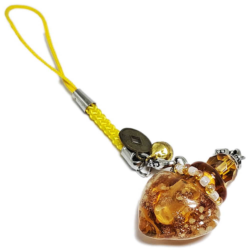 黃琉璃寶瓶(精油)掛飾【十方】126352