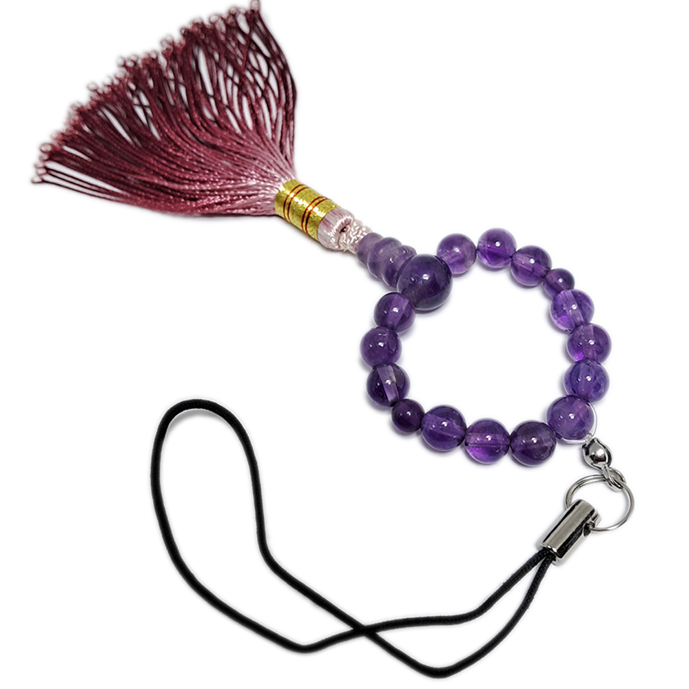 紫晶日式念珠(迷你)掛飾【十方】126248