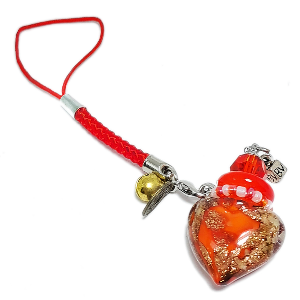 紅琉璃寶瓶(精油)掛飾【十方】126354