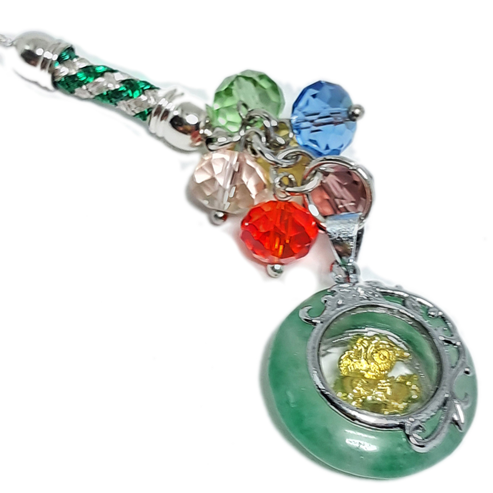 麒麟翠玉環時來運轉五行珠掛飾【十方】126313