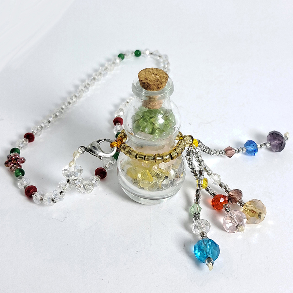 水晶寶石葫蘆寶瓶掛飾【十方】126362