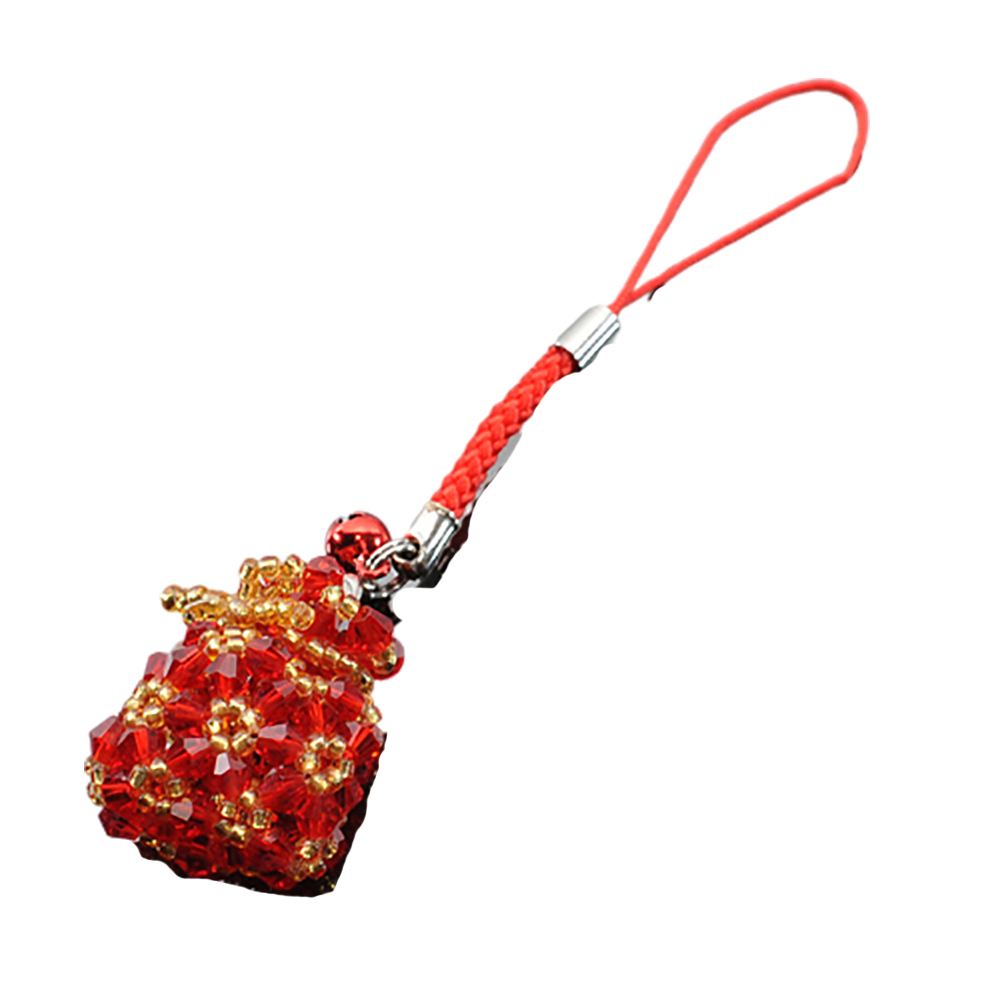 水晶錦囊寶袋(紅)掛飾【十方】126871
