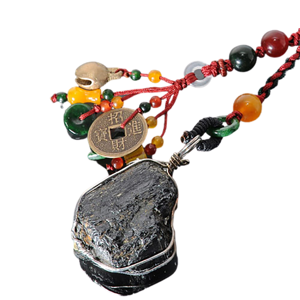 黑碧璽原礦&五寶掛飾【十方】127683