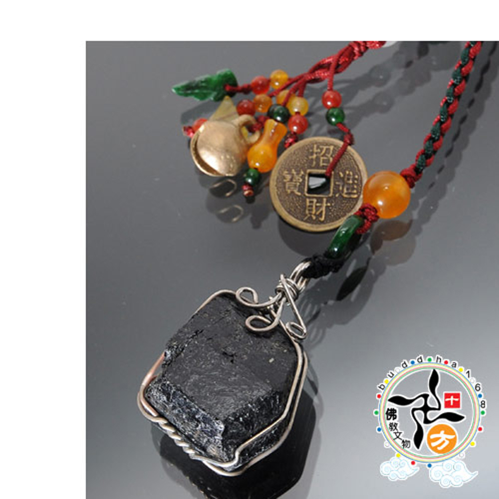 黑碧璽原礦&五寶掛飾【十方】127684