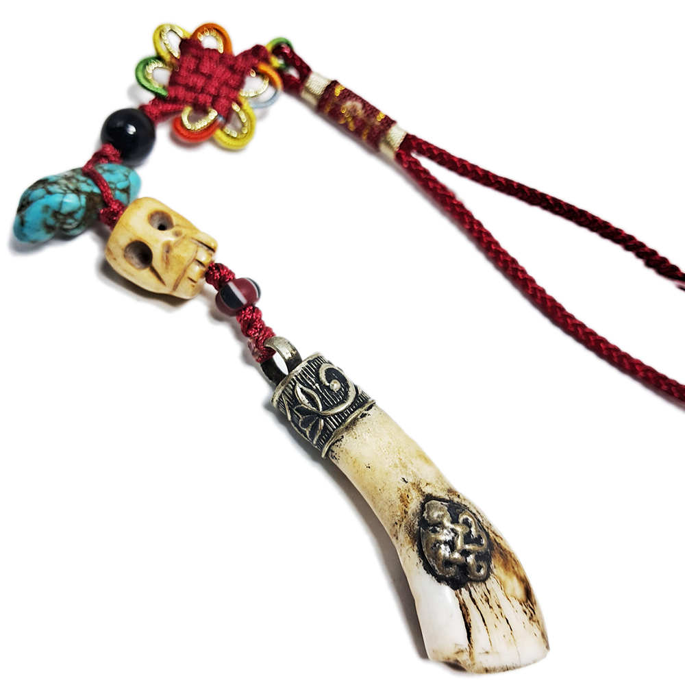 藏密骨珠&獸牙辟邪掛飾【十方】127721