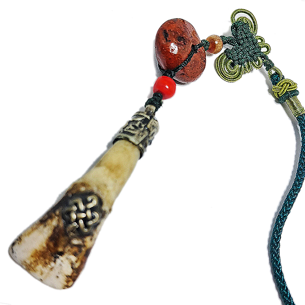 藏密老玉髓&獸牙辟邪掛飾【十方】127714