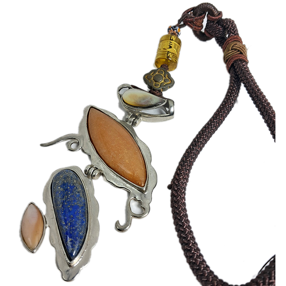 六字箴言&紅玉髓&青金石吊飾【十方】128491