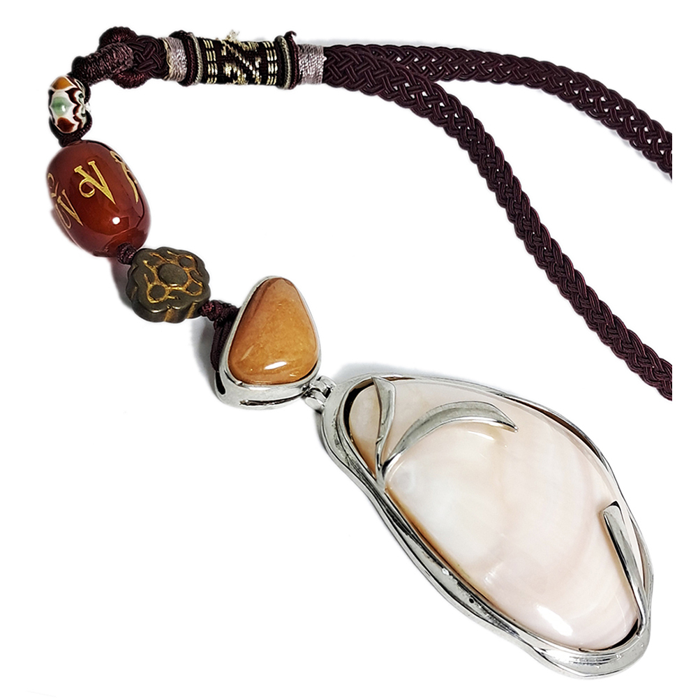 六字大明咒&珍珠貝吊飾【十方】128368