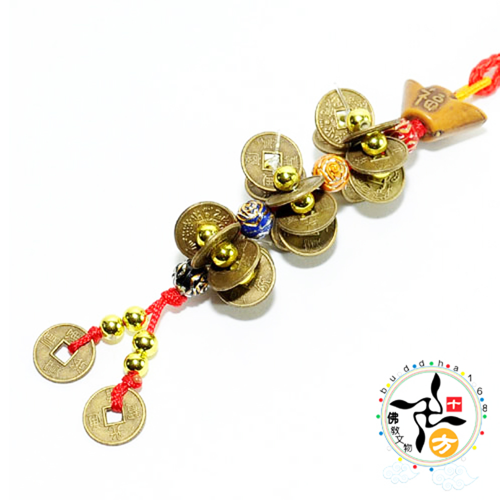 五路招財{五帝錢}吉祥掛飾【十方】129171