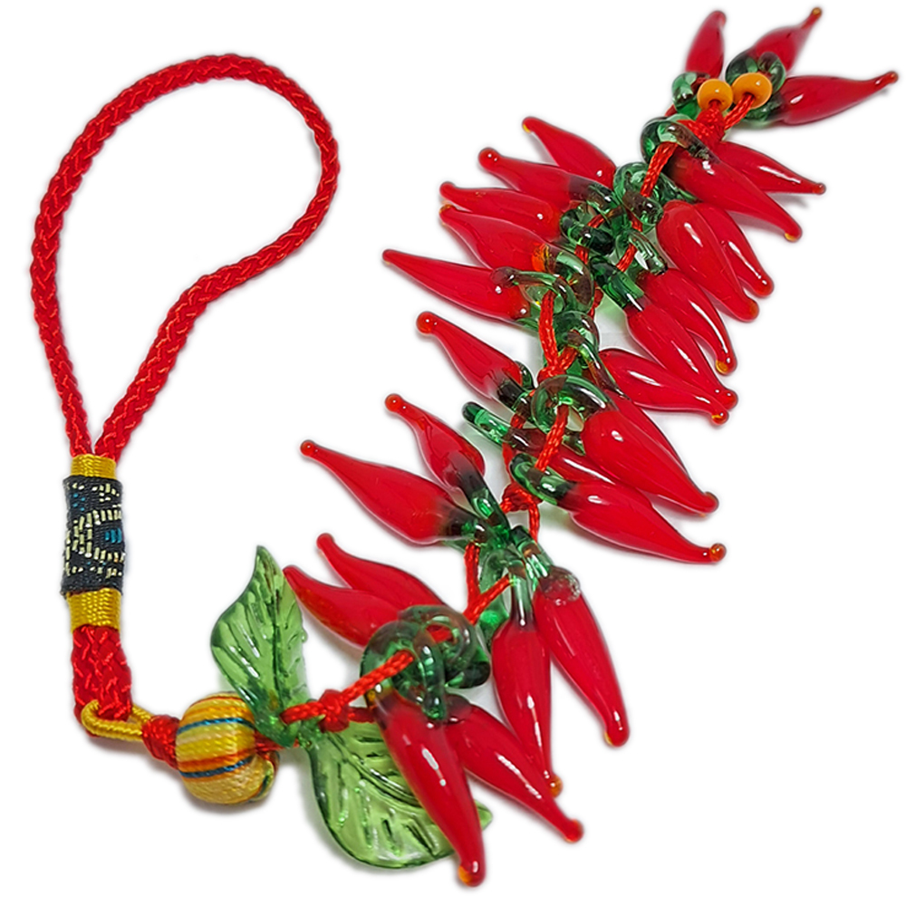 ㄧ路長紅(紅辣椒)琉璃掛飾【十方】129166