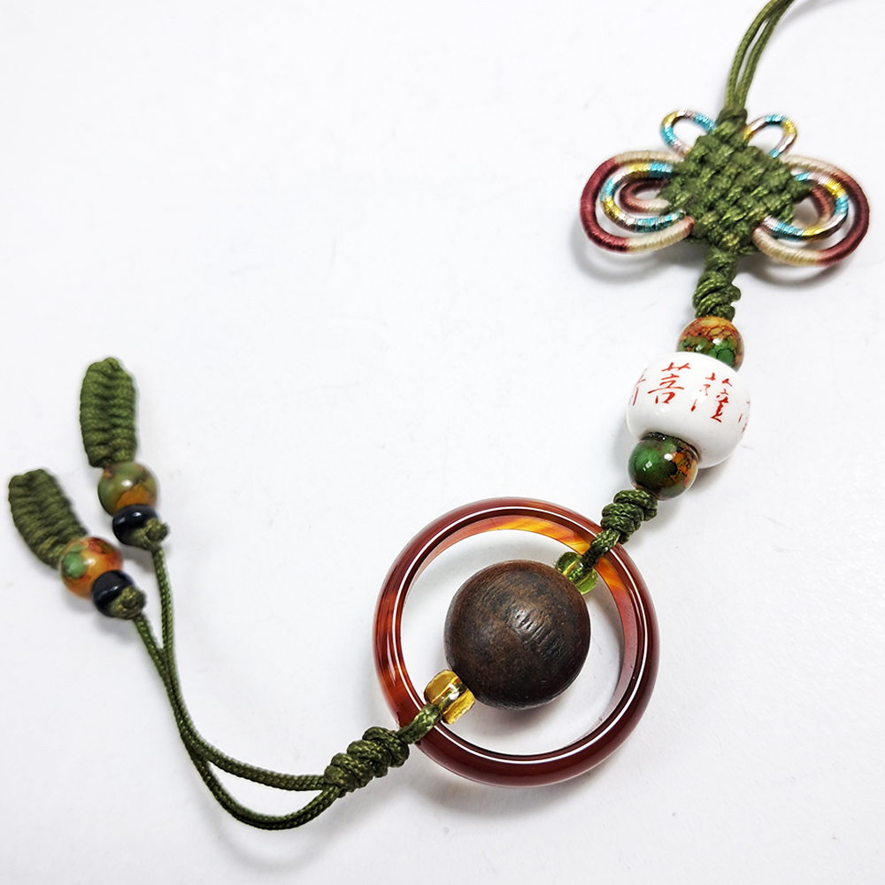 沉木珠&圓滿紅玉髓吊飾【十方】129365