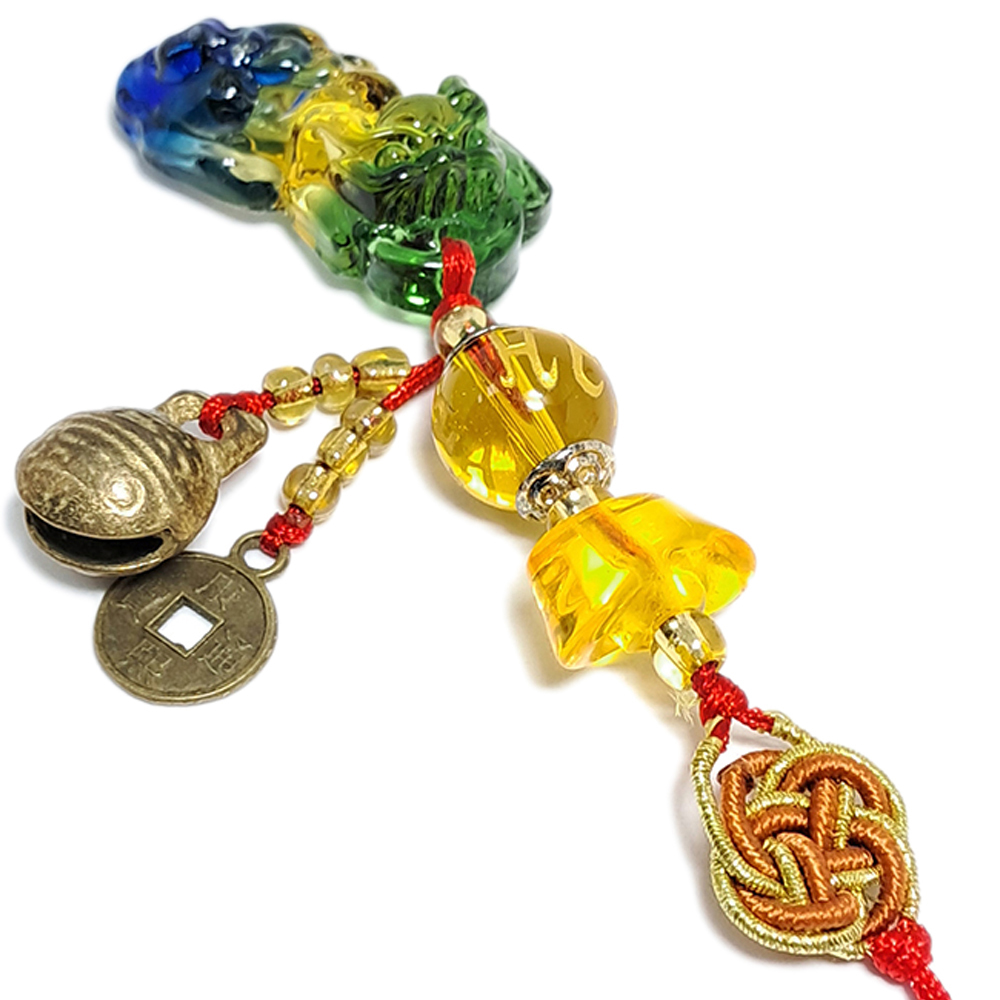 貔貅(琉璃)招財(古錢)元寶掛飾【十方】129764