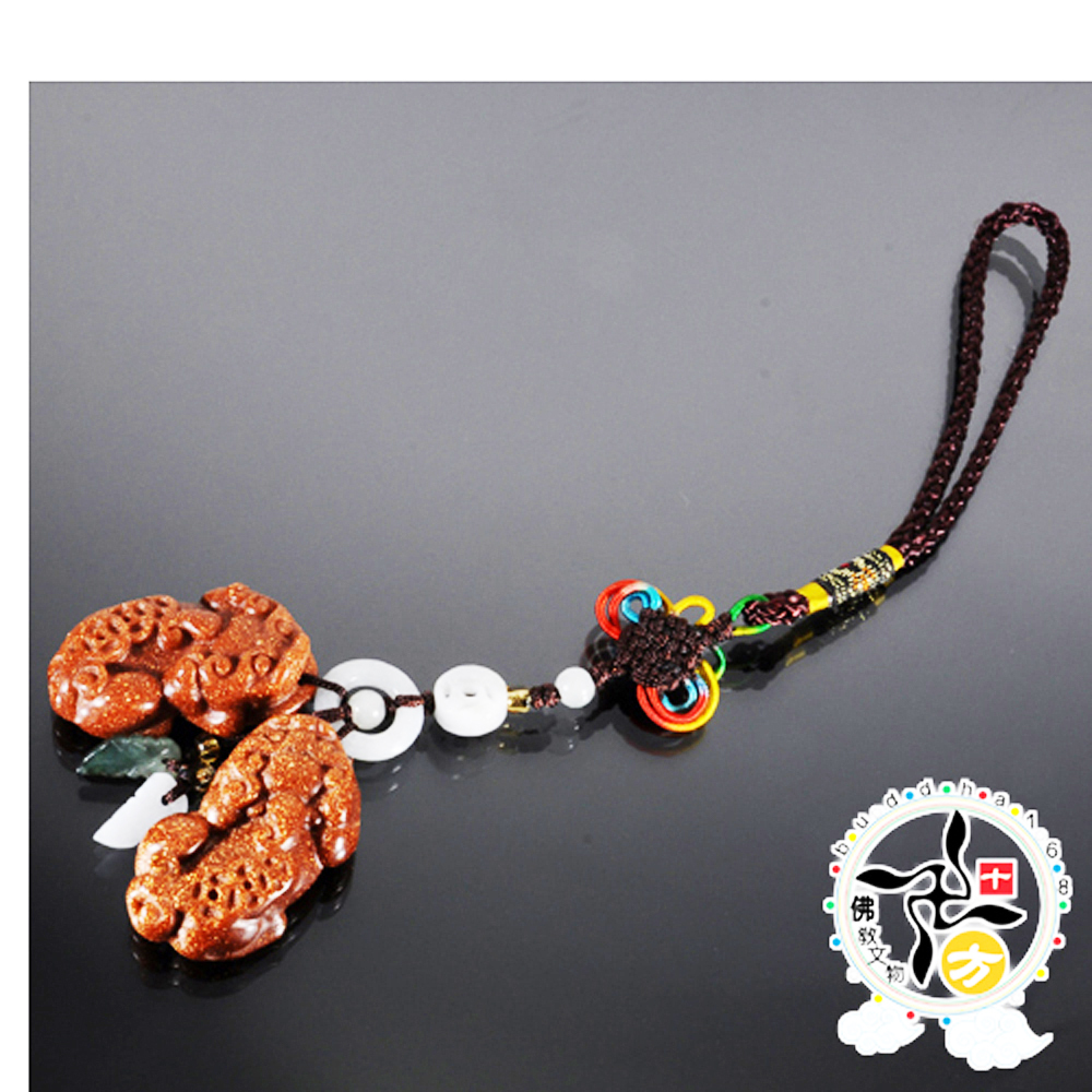 貔貅{金砂石}旺財掛飾【十方】129477