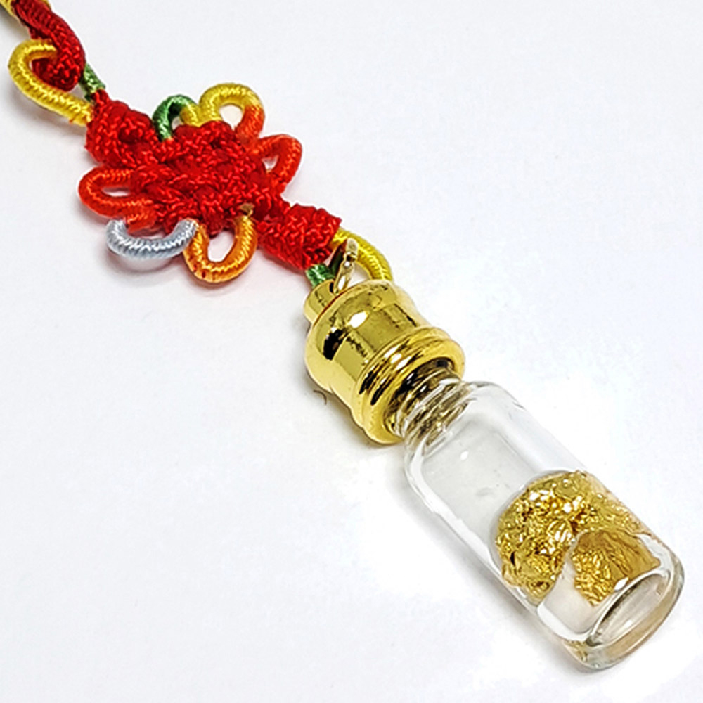 黃金水(安全玻璃瓶管)吊飾【十方】130756