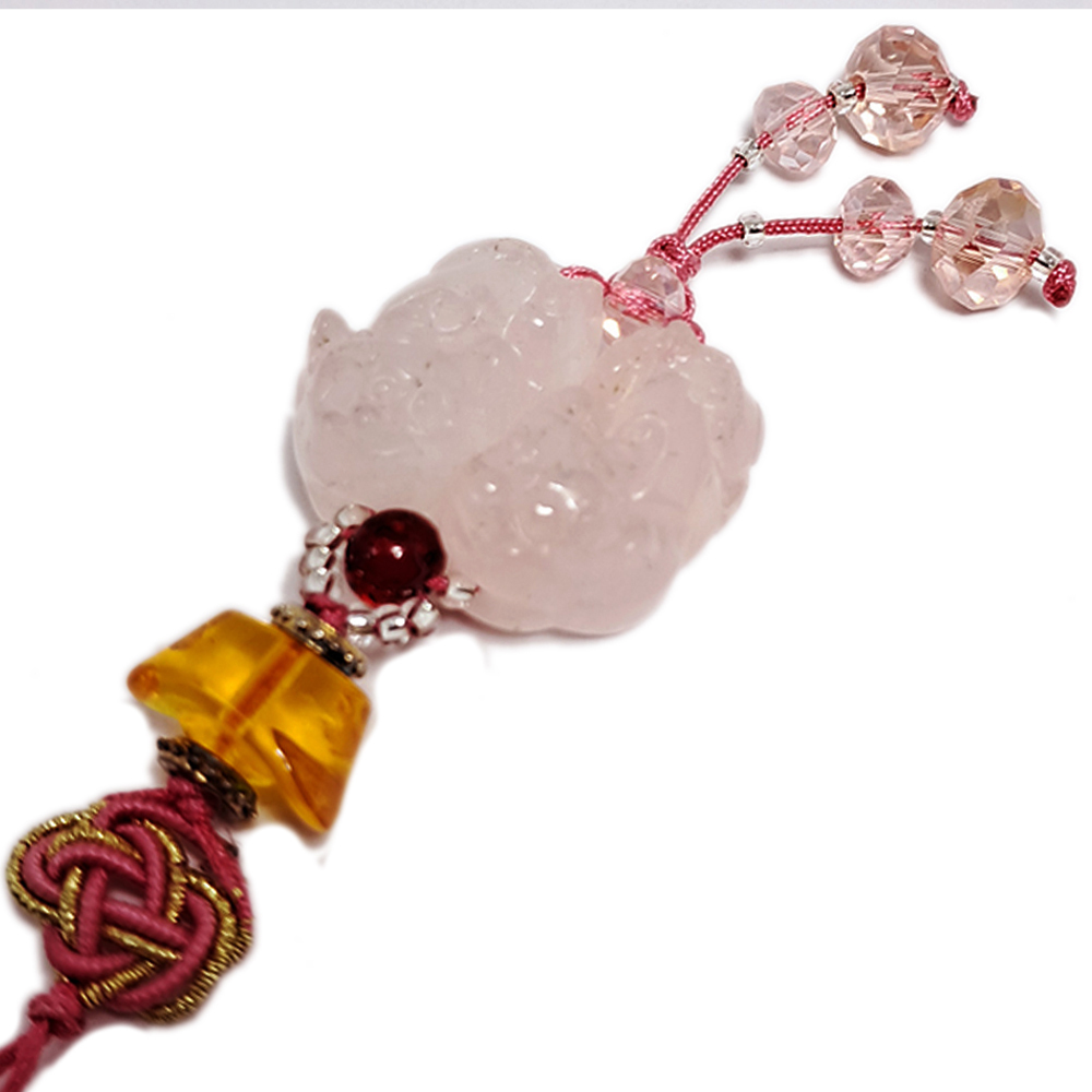 貔貅{粉晶}掛飾【十方】131839