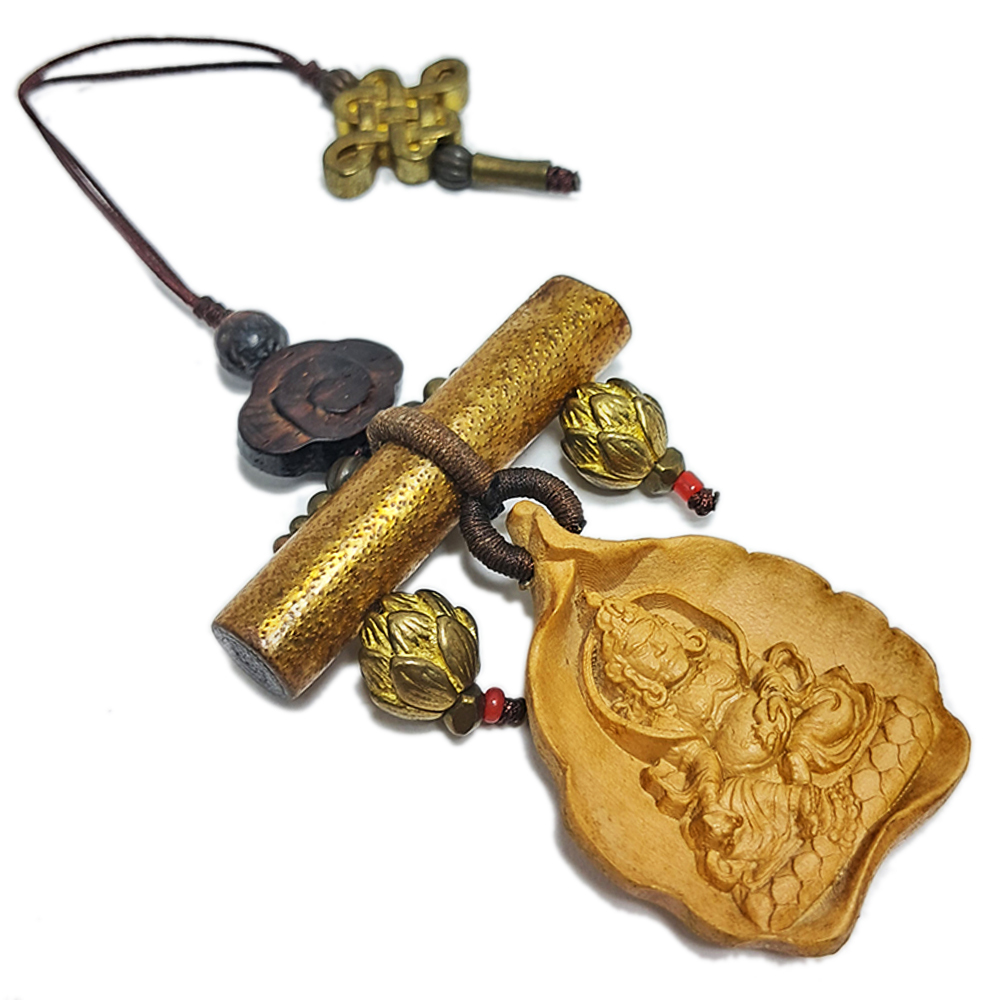 黃財神&金珊瑚&金蓮花掛飾【十方】131477