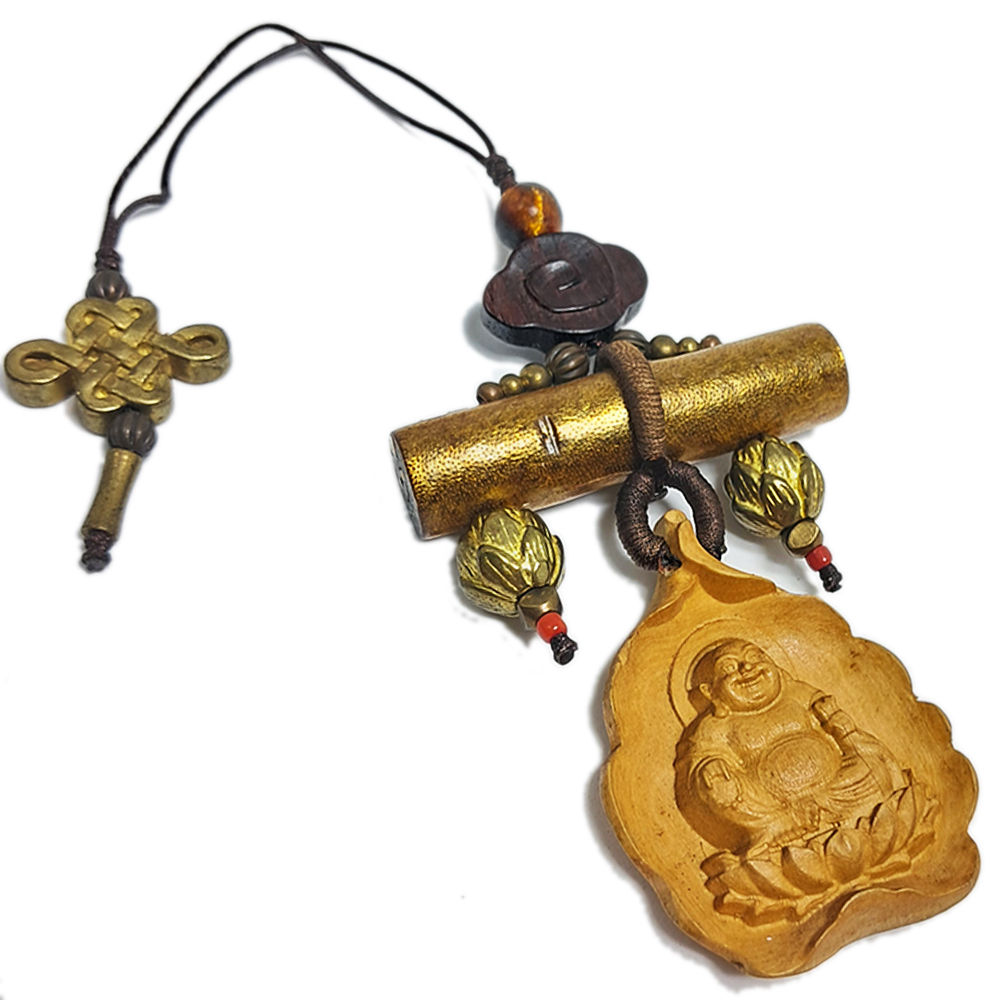 彌勒佛&金珊瑚&金蓮花掛飾【十方】131474