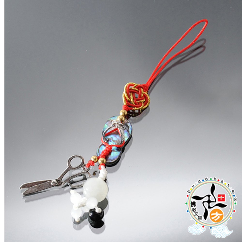 打小人剪厄運掛飾 白色 祈求身體健康【十方】132119