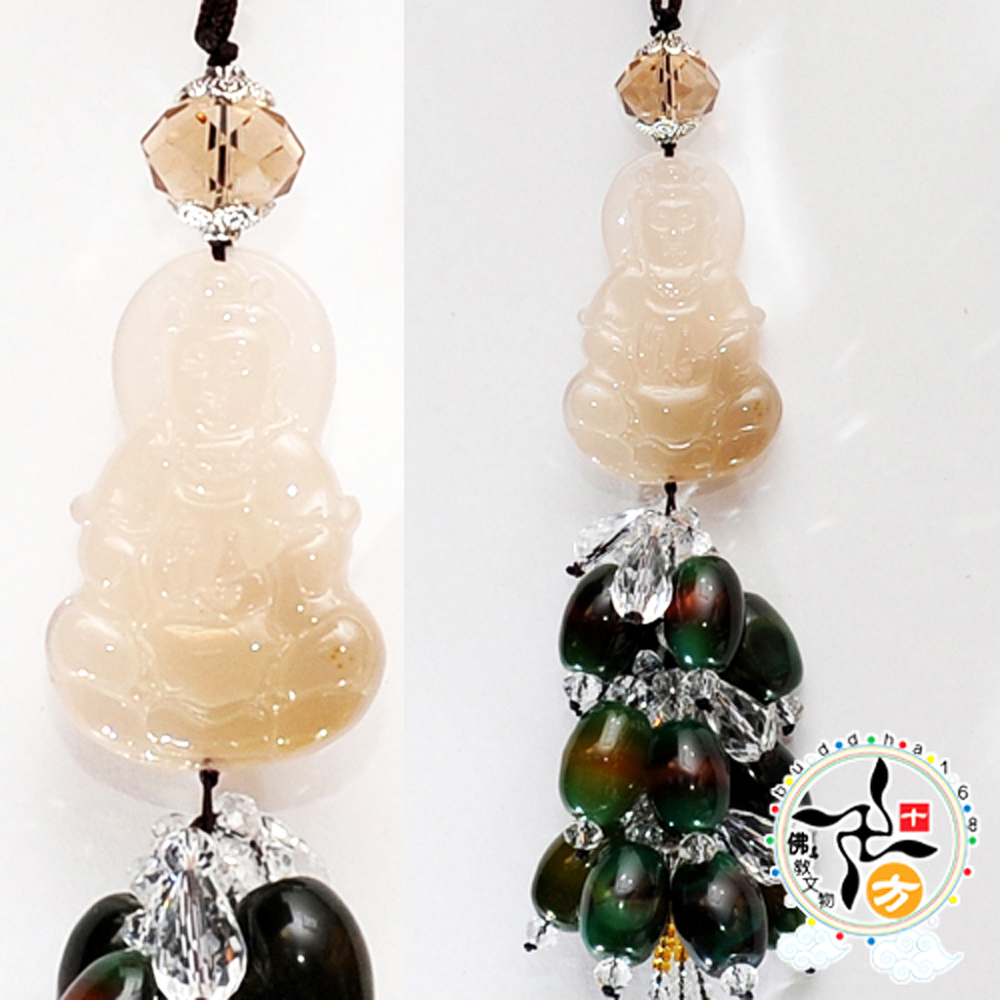 寶瓶觀音{白玉髓}開運吉祥掛飾【十方】132128