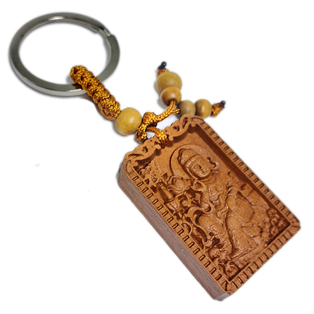 觀自在菩薩(棗木)鑰匙圈【十方】132725