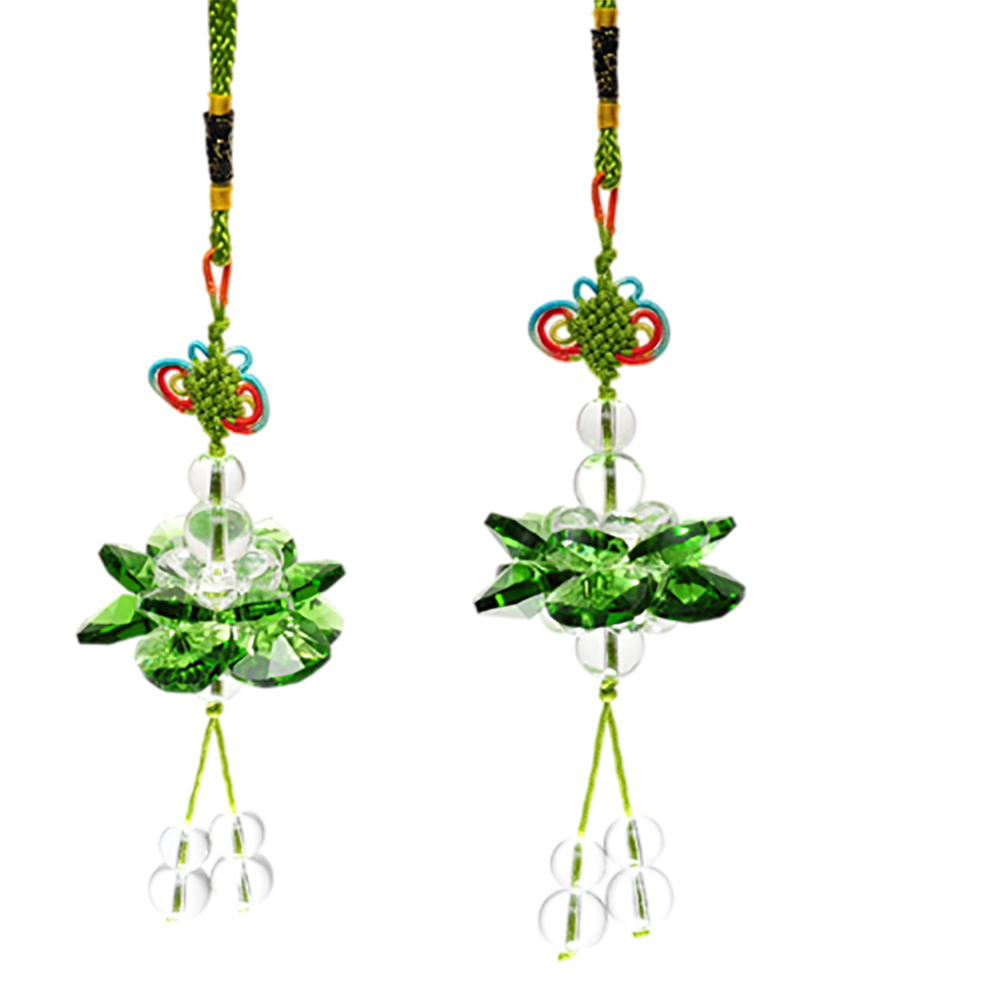 水晶綠蓮花球(直徑5.5公分)掛飾【十方】133228