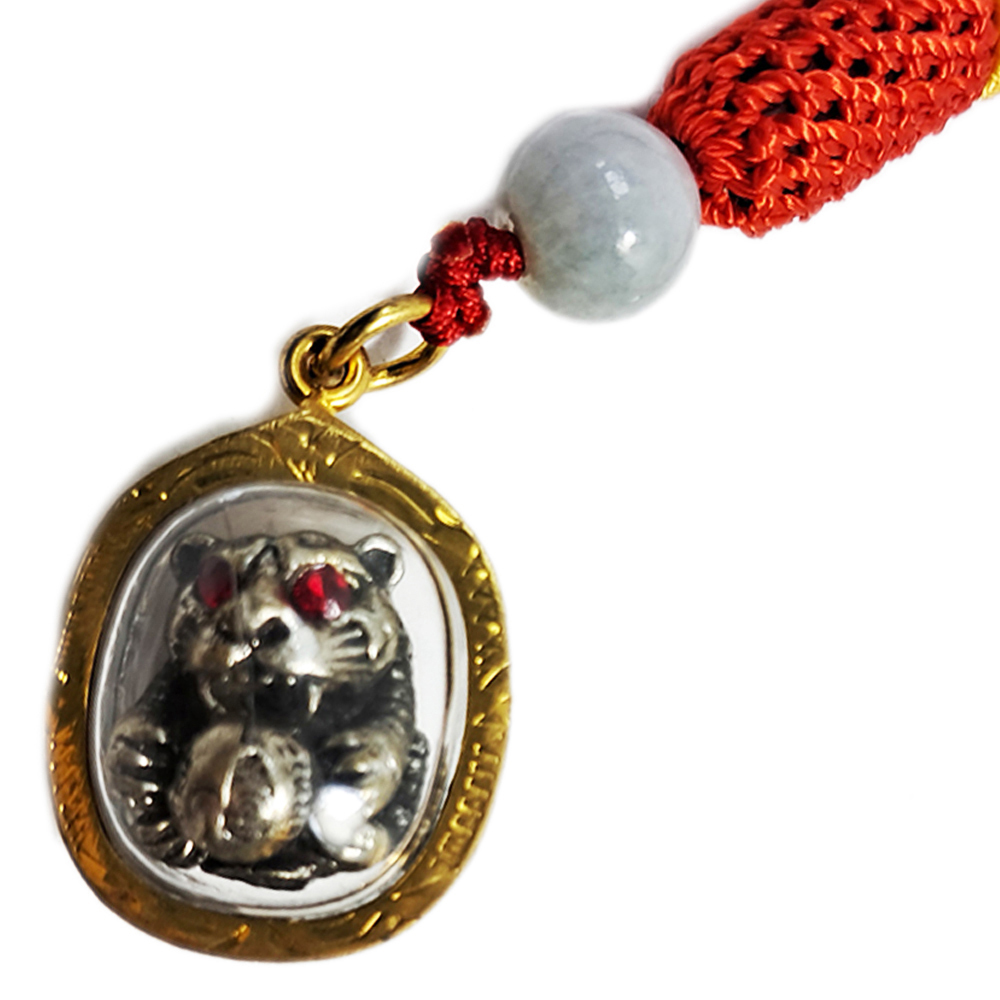 守財虎金佛牌{咬錢虎}掛飾【十方】133240