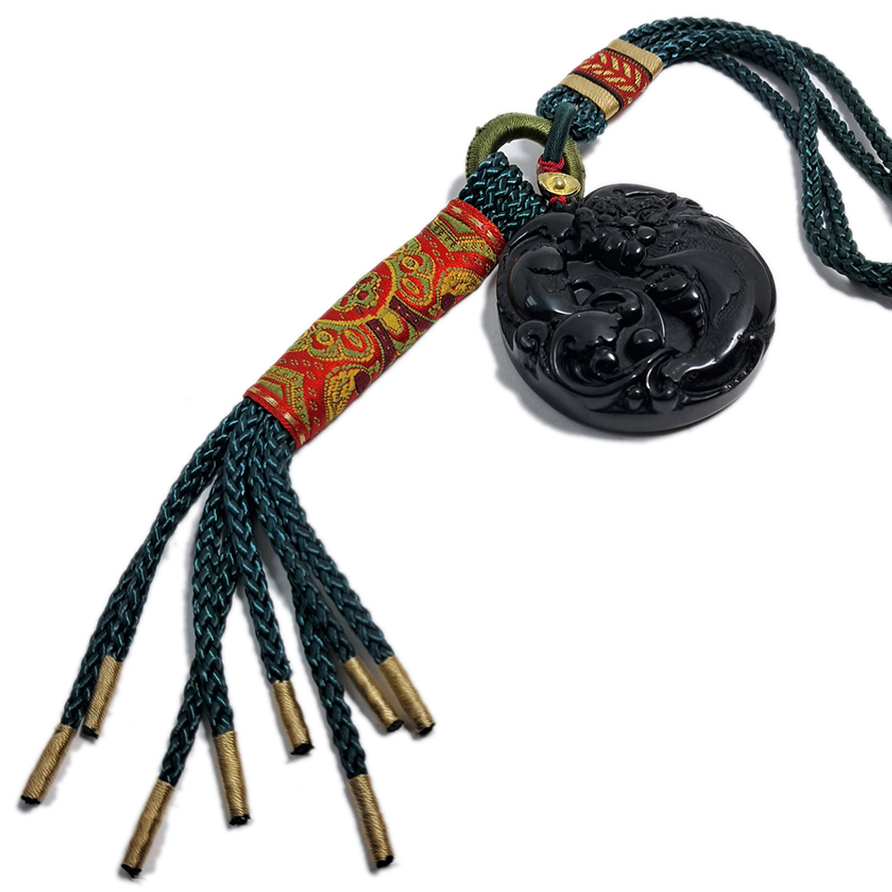 魚躍龍門{黑曜岩}開運掛飾【十方】133297