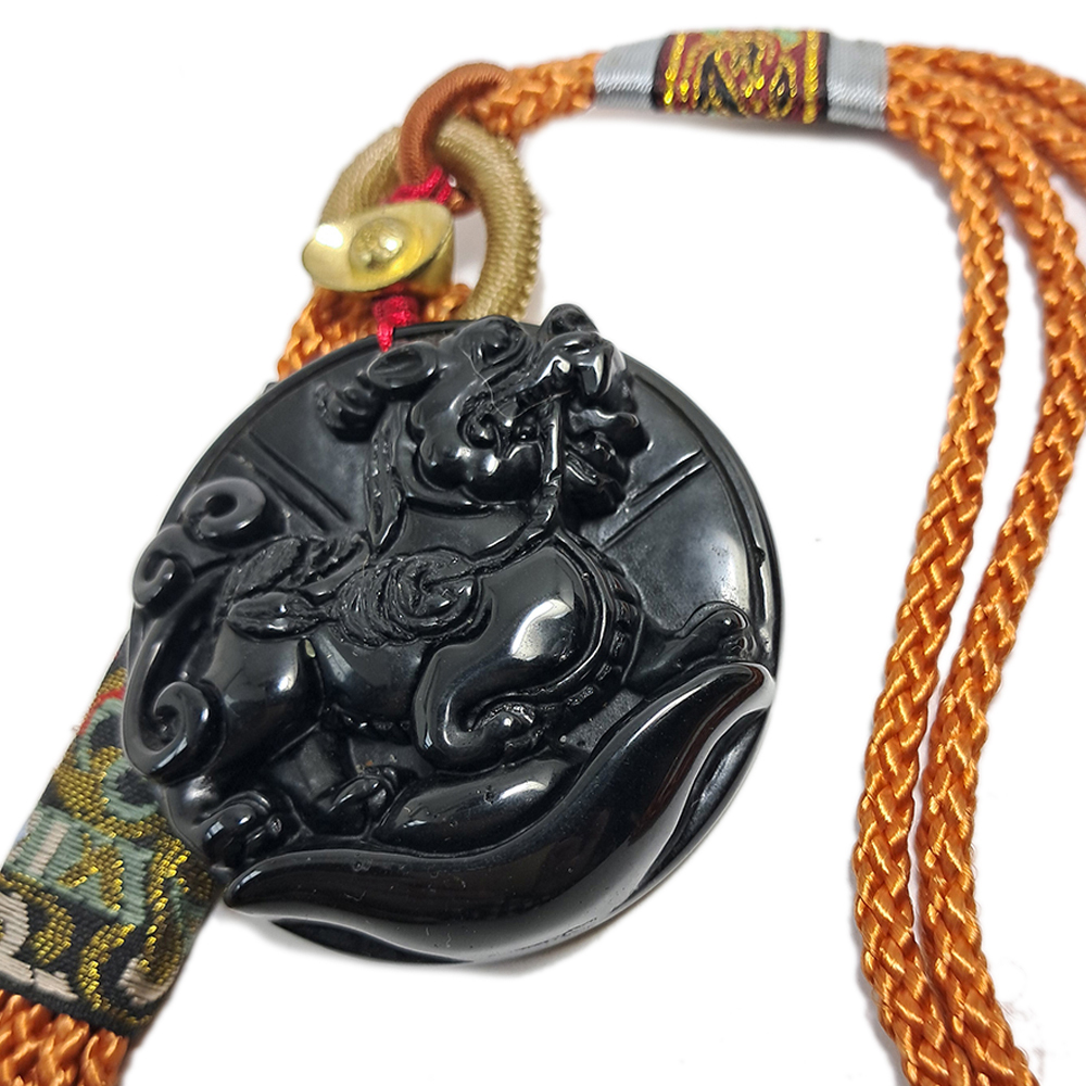 招財貔貅{黑曜岩}開運掛飾【十方】133293