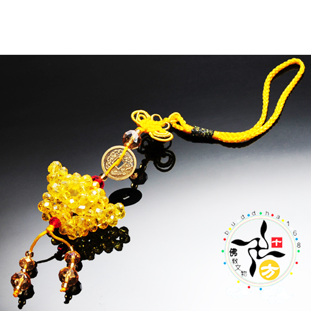 招財水晶元寶掛飾【十方】133242