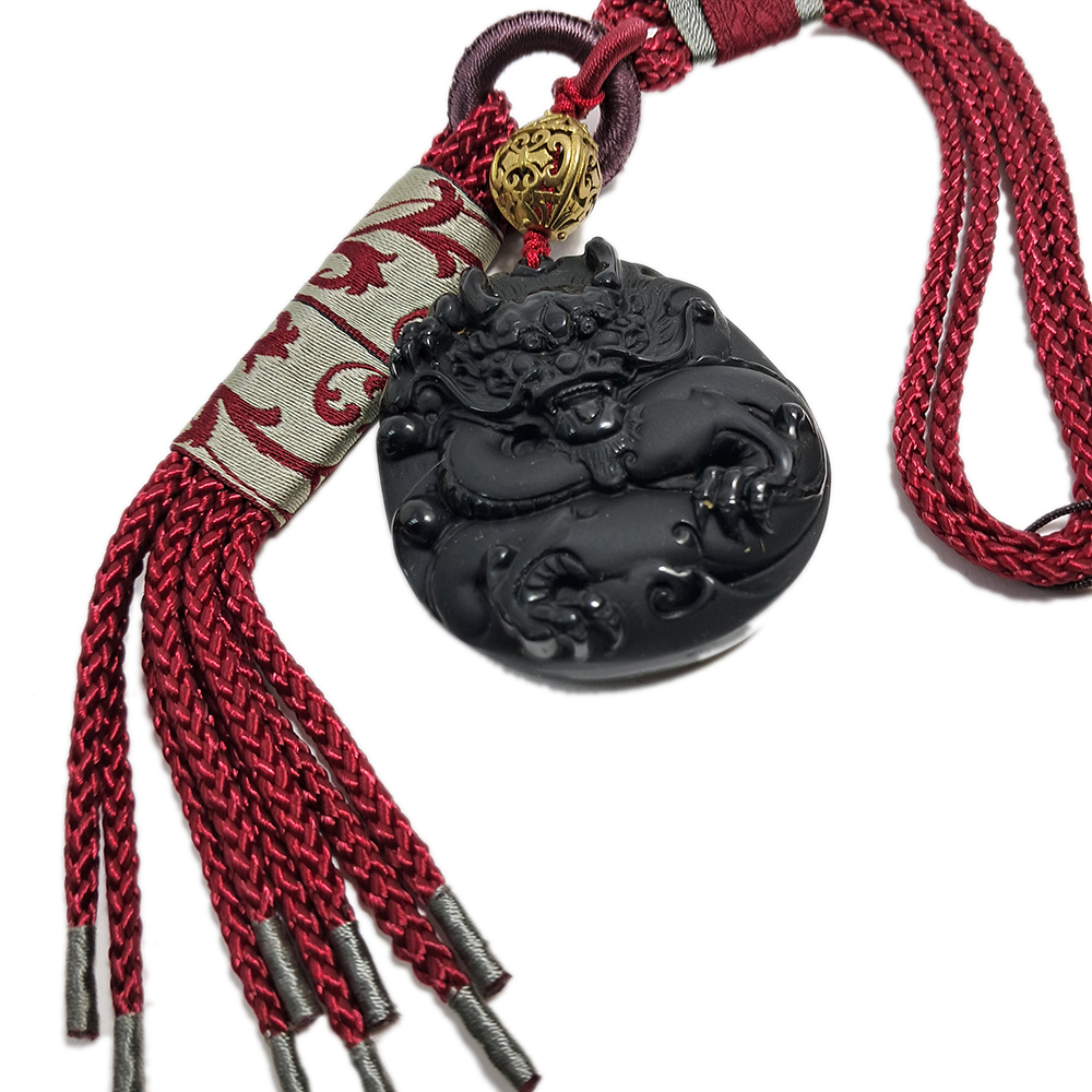 龍行天下{黑曜岩}開運掛飾【十方】133296